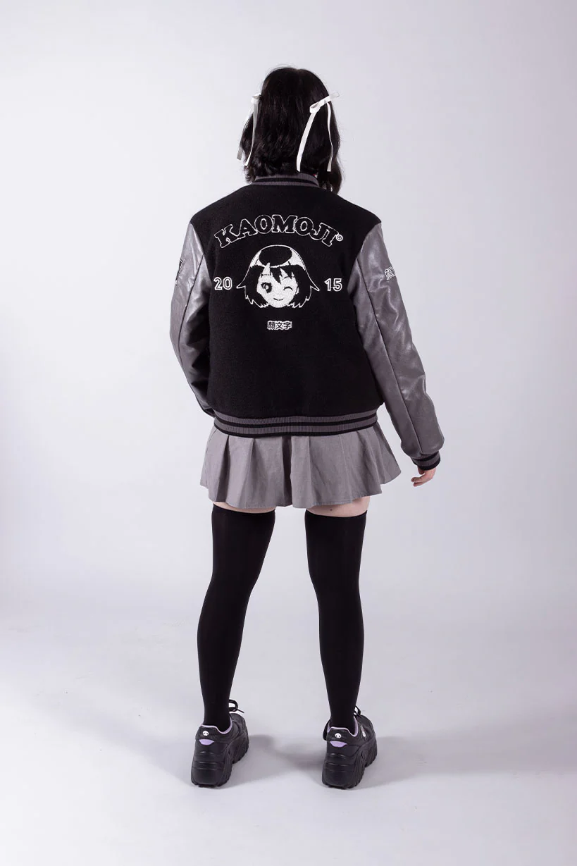 Anniversary Grey • Vegan Leather Varsity Jacket [LIMITED EDITION] - Image 11