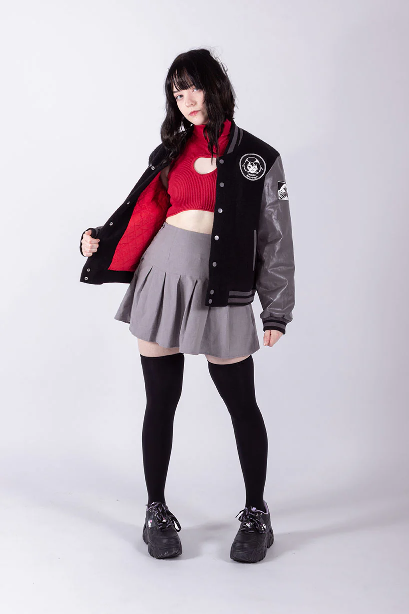 Anniversary Grey • Vegan Leather Varsity Jacket [LIMITED EDITION] - Image 6