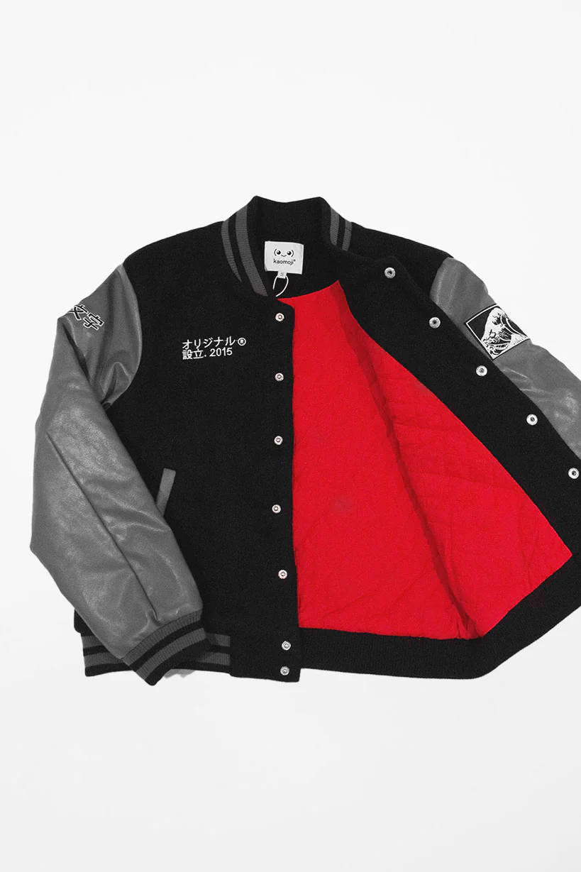 Anniversary Grey • Vegan Leather Varsity Jacket [LIMITED EDITION] - Image 8