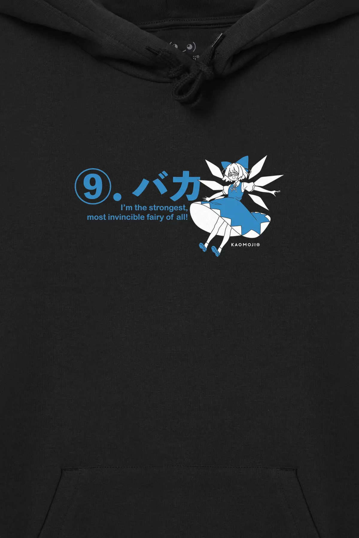 Cirno 9 Fairy • Touhou Hoodie Black - Image 2