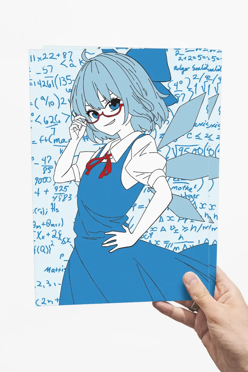 Cirno's Perfect Math Class • Art Print - Image 4