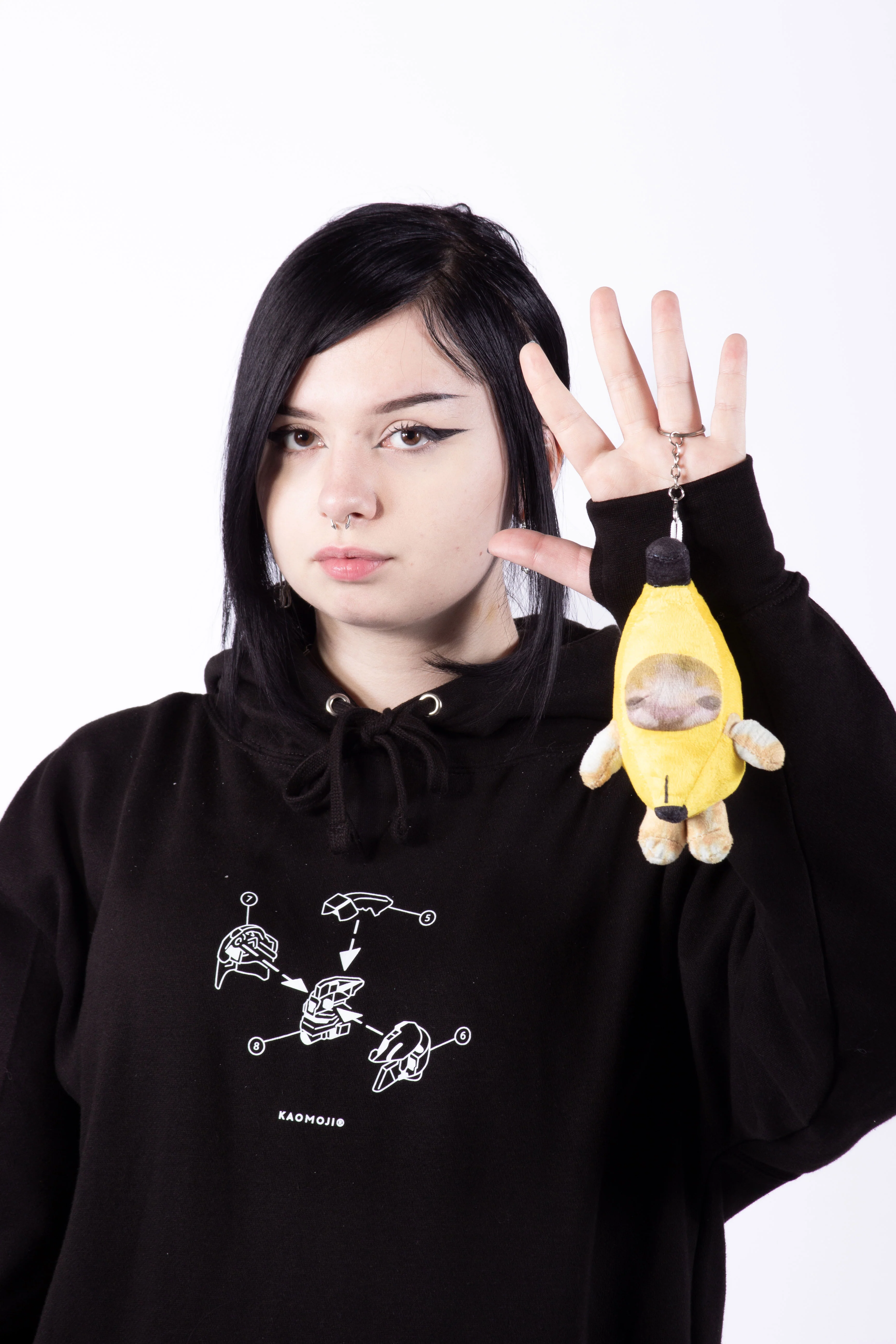Crying Banana Cat with Sound • Keychain Plush Toy - Image 4