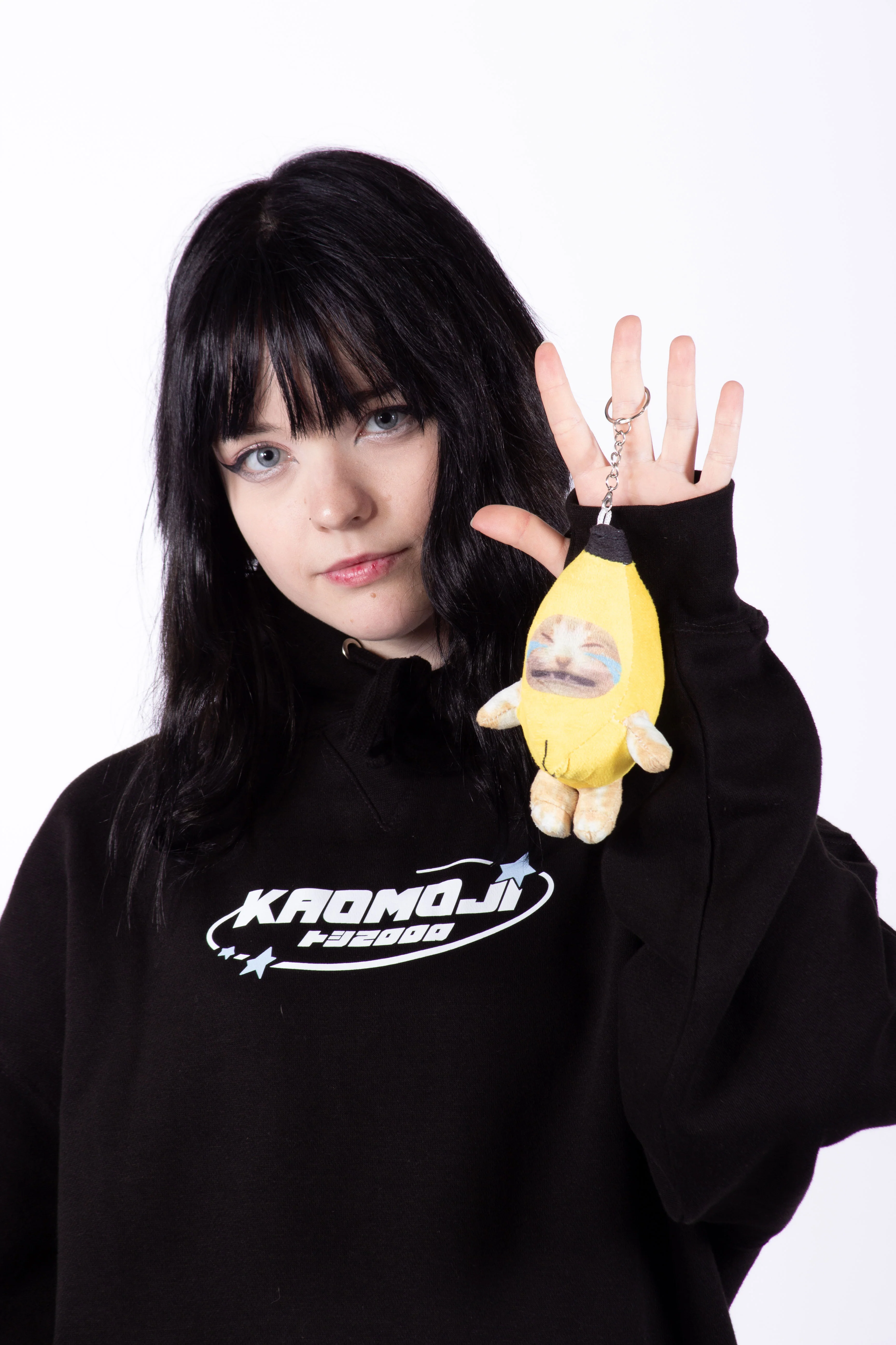 Crying Banana Cat with Sound • Keychain Plush Toy - Image 5