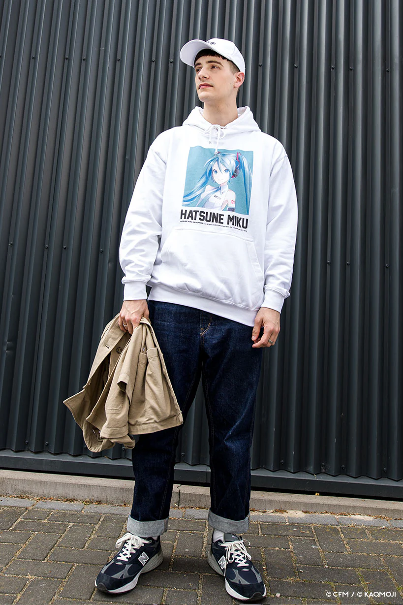Hatsune Miku • Hoodie White - Image 5