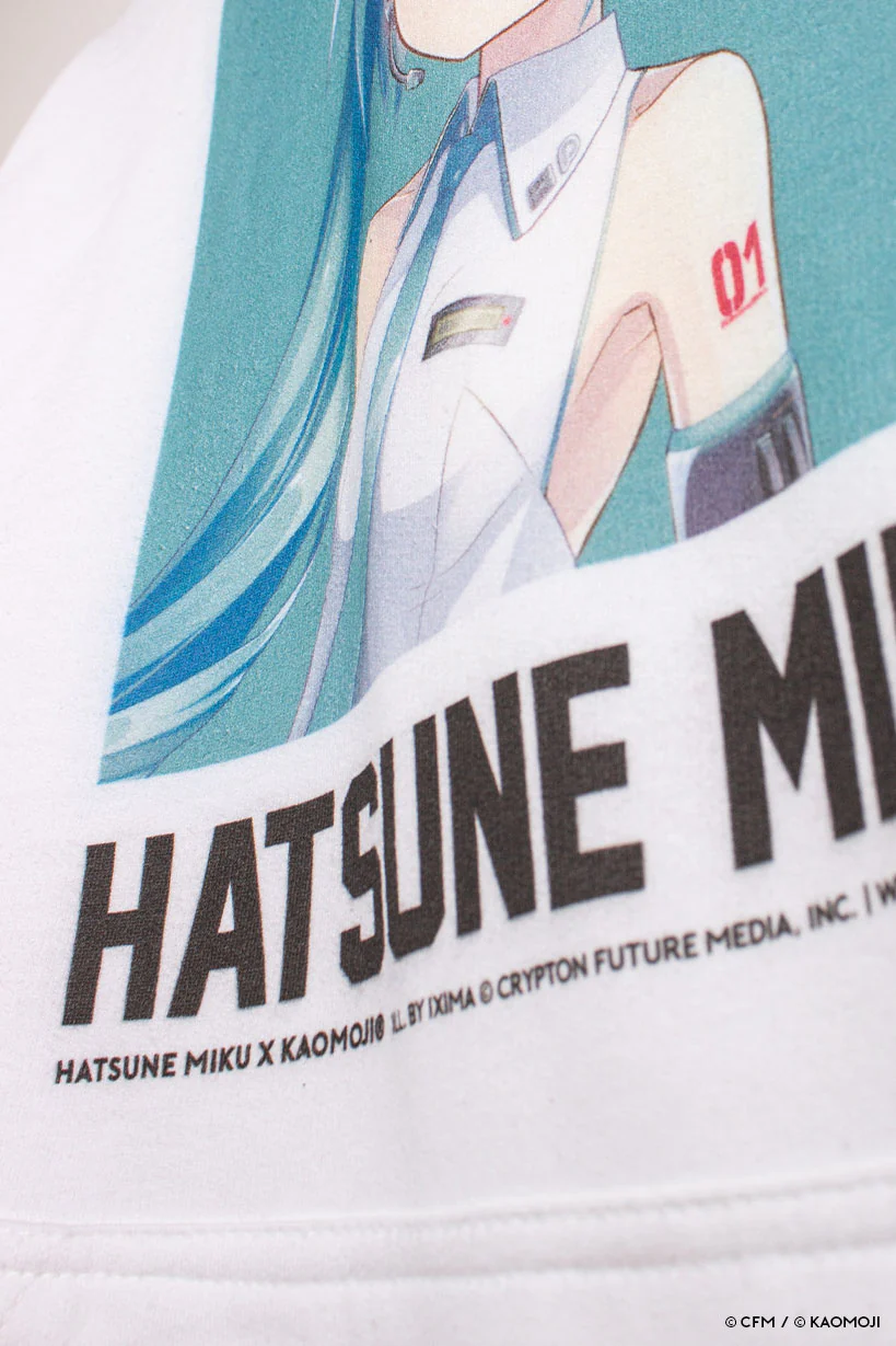 Hatsune Miku • Hoodie White - Image 8