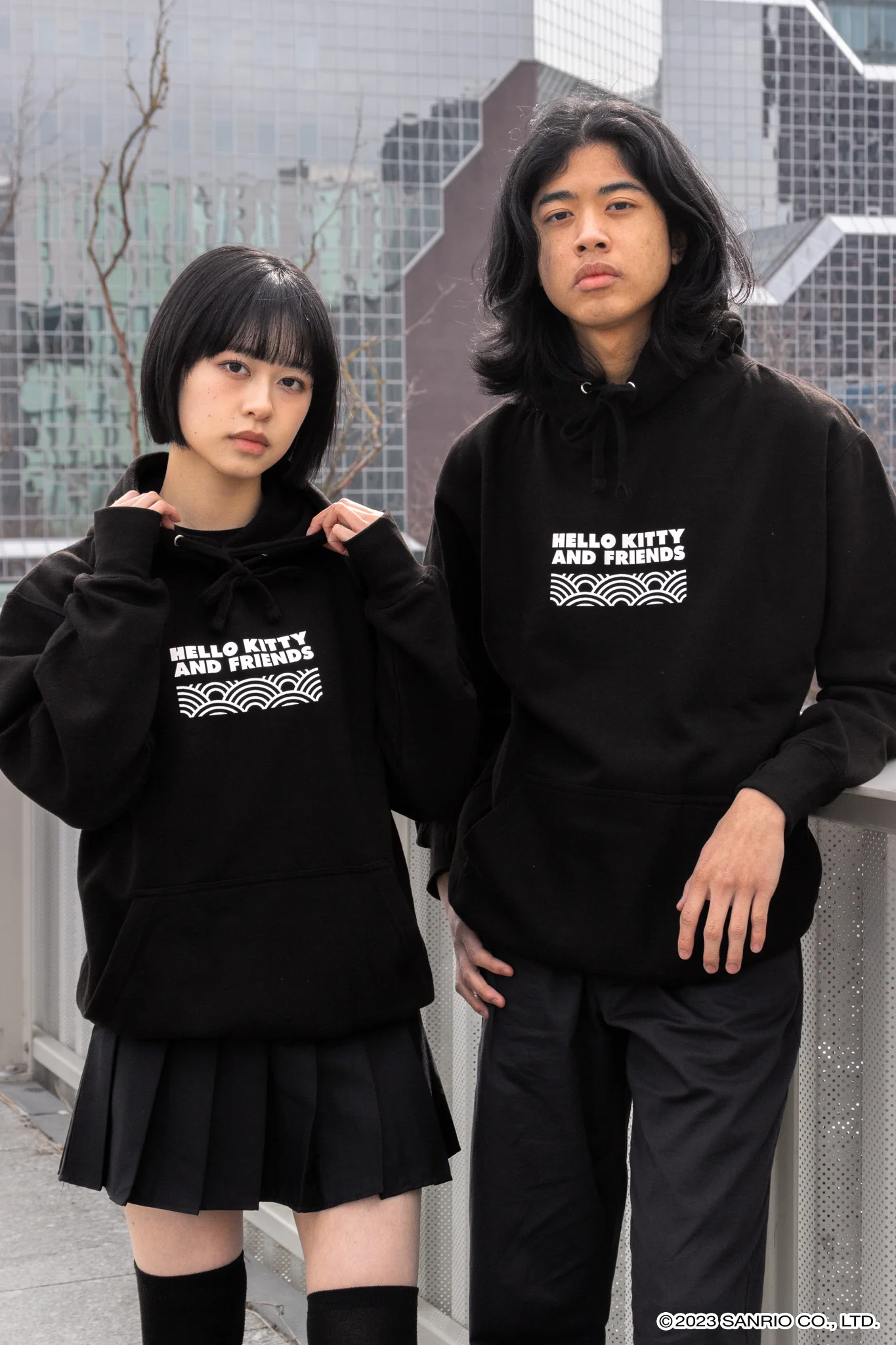 Hello Kitty And Friends • Hoodie Black - Image 3