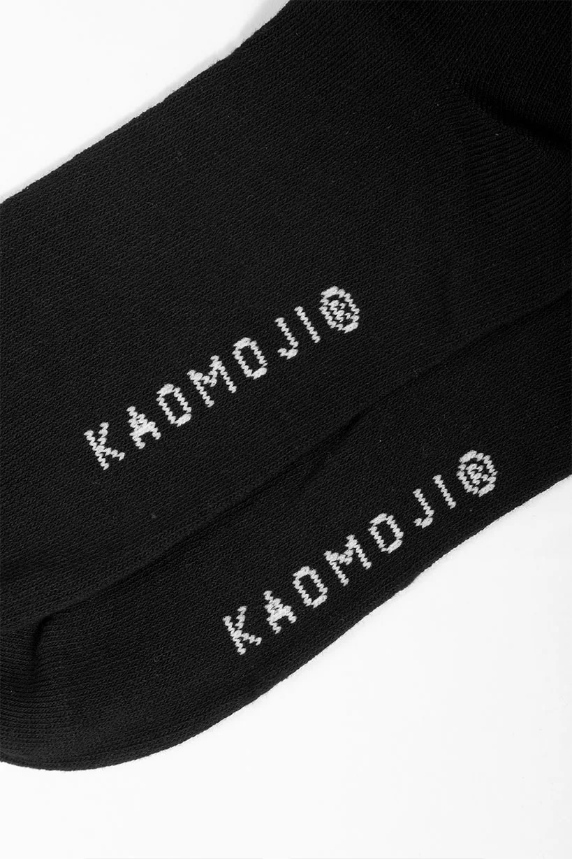 Kanji kaomoji • Socks Black - Image 5
