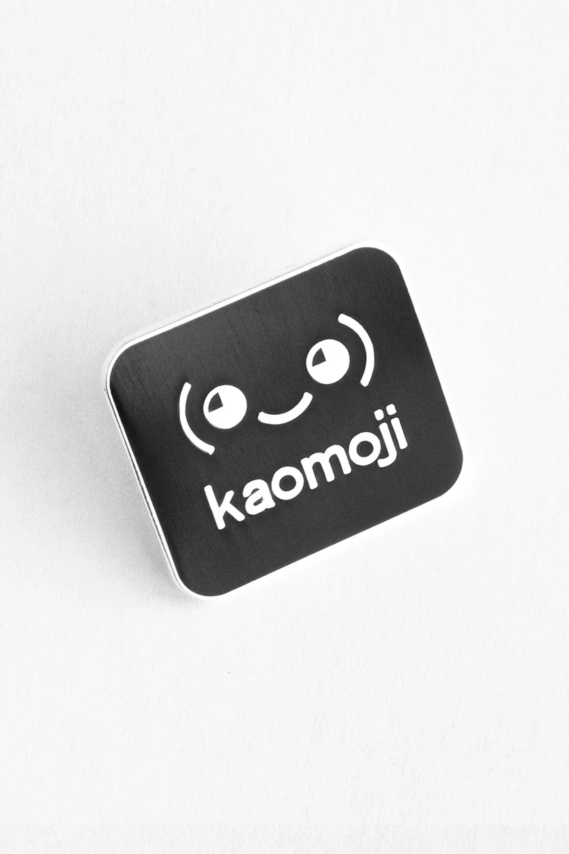 kaomoji Logo • Hard Enamel Pin - Image 3