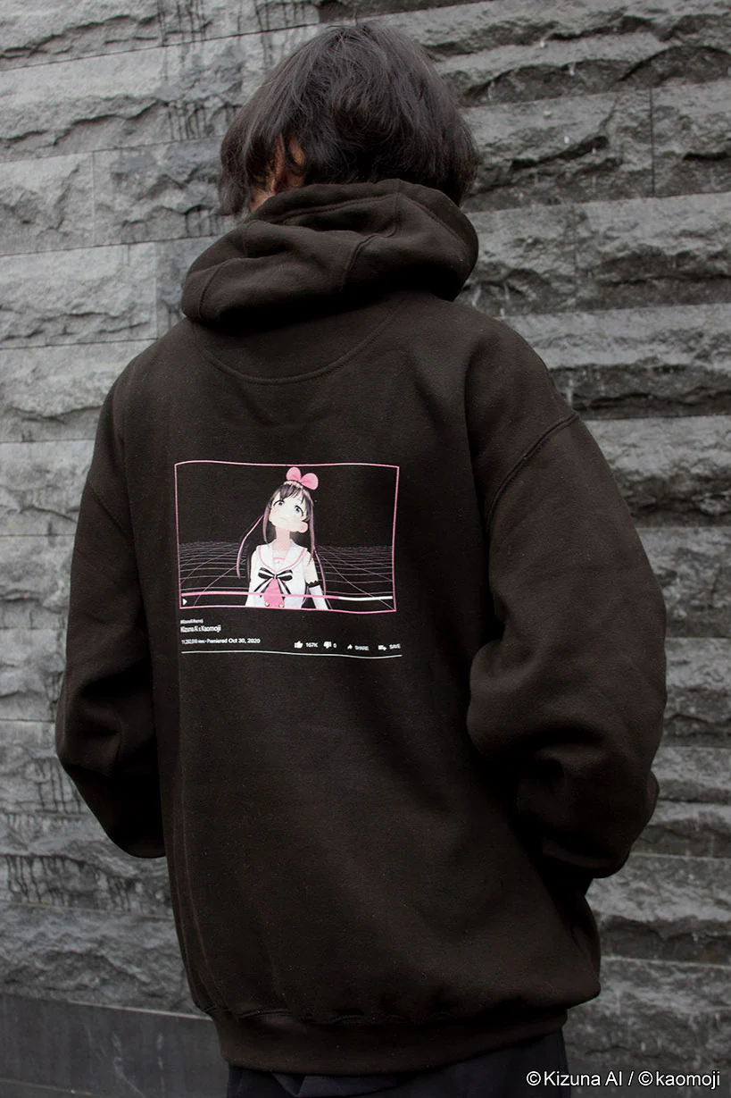 Kizuna AI • Hoodie Black - Image 5