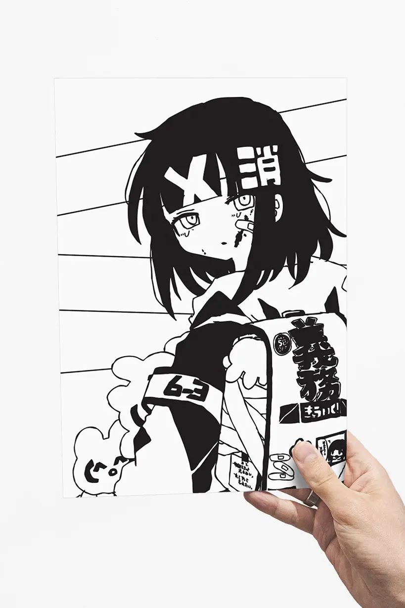 Koukousei Nukunuku Nigirimeshi • Art Print - Image 3