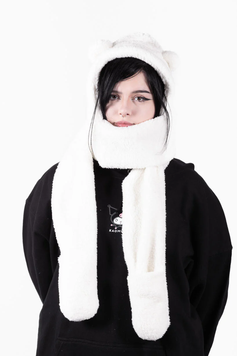 Kuma Fluffy • Paws Scarf White - Image 3