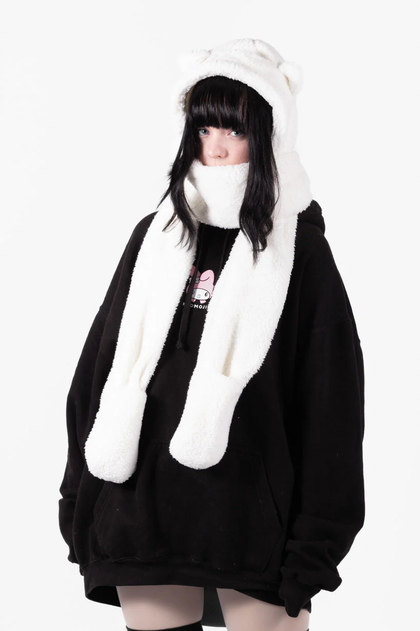 Kuma Fluffy • Paws Scarf White - Image 5