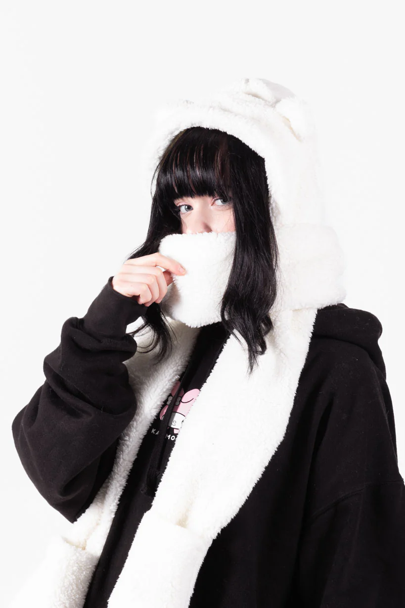 Kuma Fluffy • Paws Scarf White - Image 6