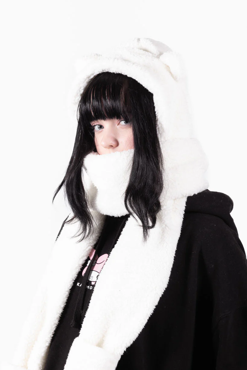 Kuma Fluffy • Paws Scarf White - Image 7