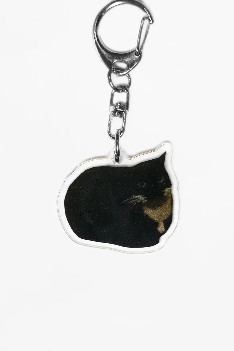 Maxwell Shark and Croissant Cat • Keychain Acrylic - Image 3