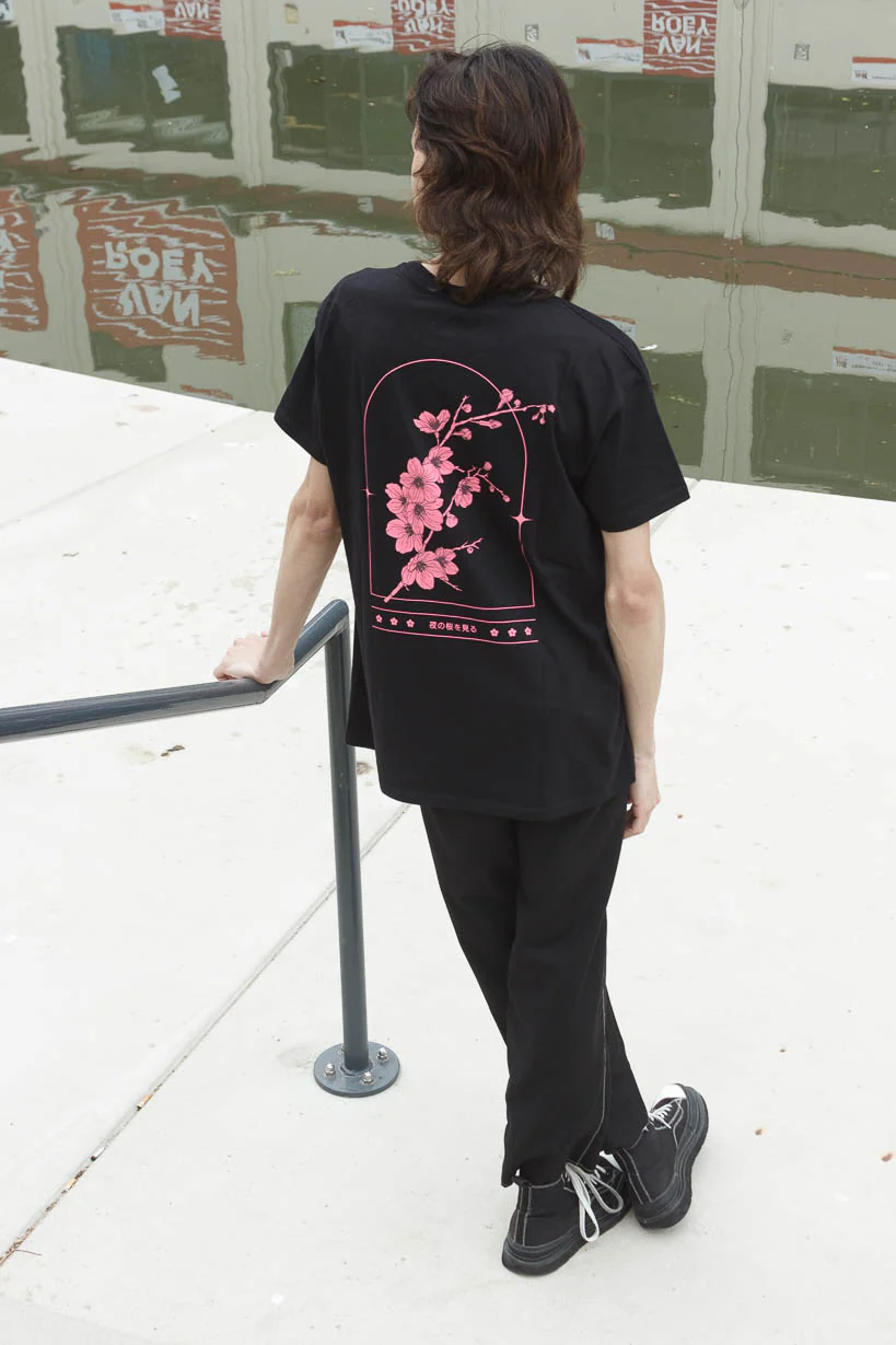 Yozakura • T-shirt Black - Image 7