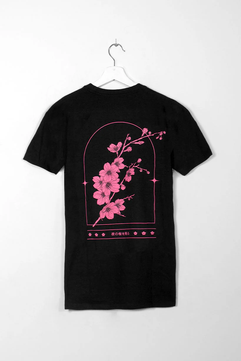 Yozakura • T-shirt Black - Image 8